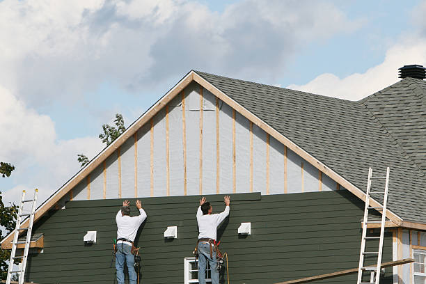 Professional Siding Contractor technician working in Pottersdale, PA